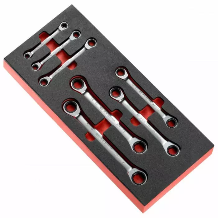 Facom Series 13-Piece Combination Ratchet Spanner Set, 6 - 19 mm, MODM.64J7