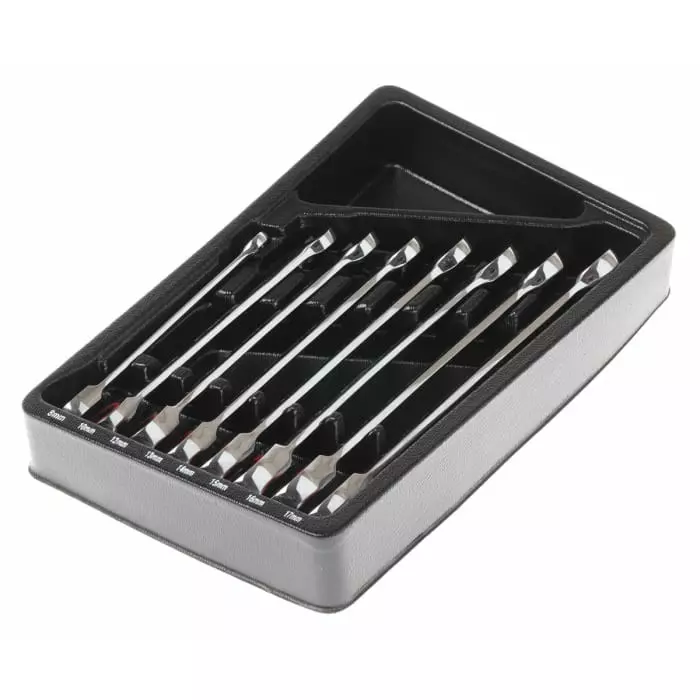 RS Pro Spanner Set 8 to 17 mm Chrome Vanadium Steel (Set of 8)