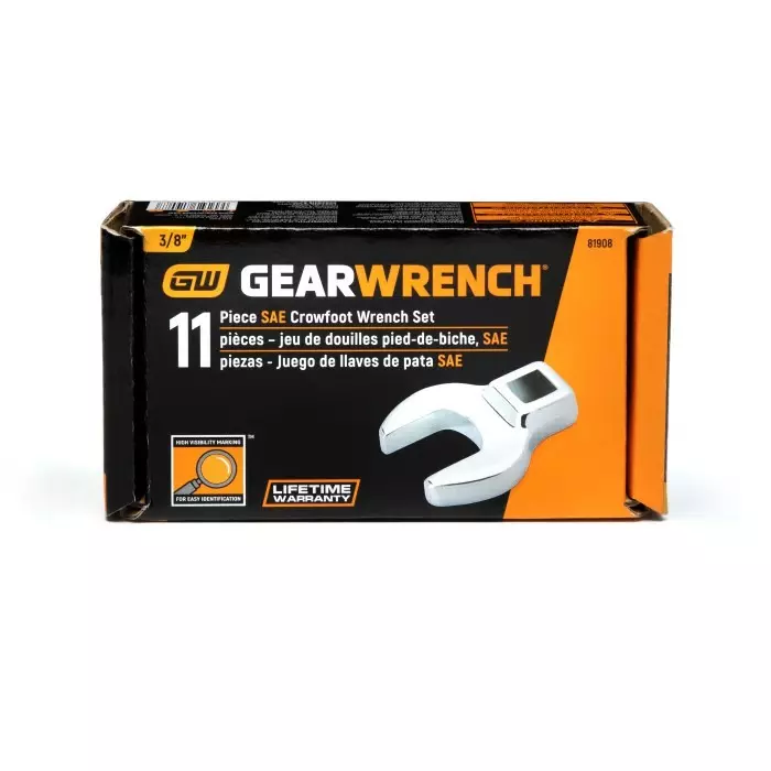 GEARWRENCH 11-Piece Crow Foot Spanner Set 15/16-1 in, 81908