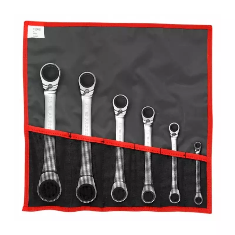 Facom 6-Piece Ring Spanner Set, 1/4 x 5/16 - 7/8 x 15/16 in, 65.JU6T