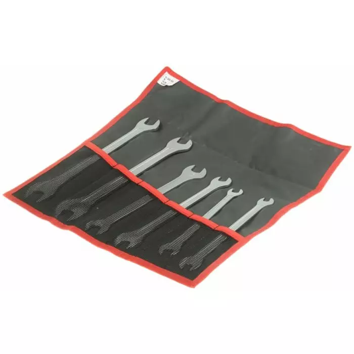 Facom 31.JE Series 6-Piece Double Ended Open Spanner, 8 x 9 - 18 x 19 mm, 31.JE6T