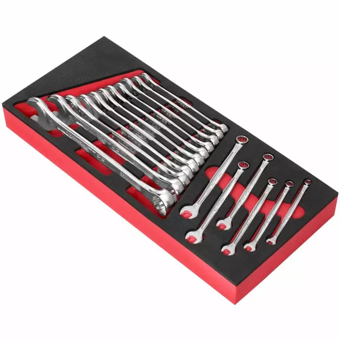 Facom MODM.440 Series 17-Piece Spanner Set, 6 - 24 mm, Chrome Vanadium Steel, MODM.440-1PB