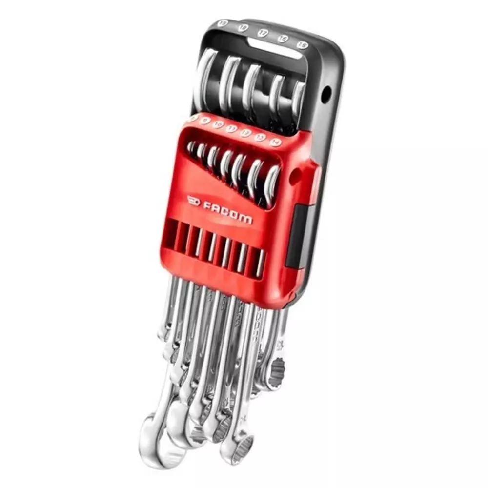 Facom 440 Series 14-Piece Combination Spanner Set, 7 - 24 mm, 440.JP14PB