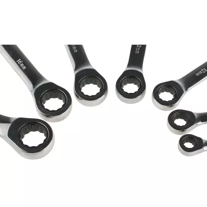RS Pro Spanner Set 8 to 18 mm Chrome Vanadium Steel (Set of 7)