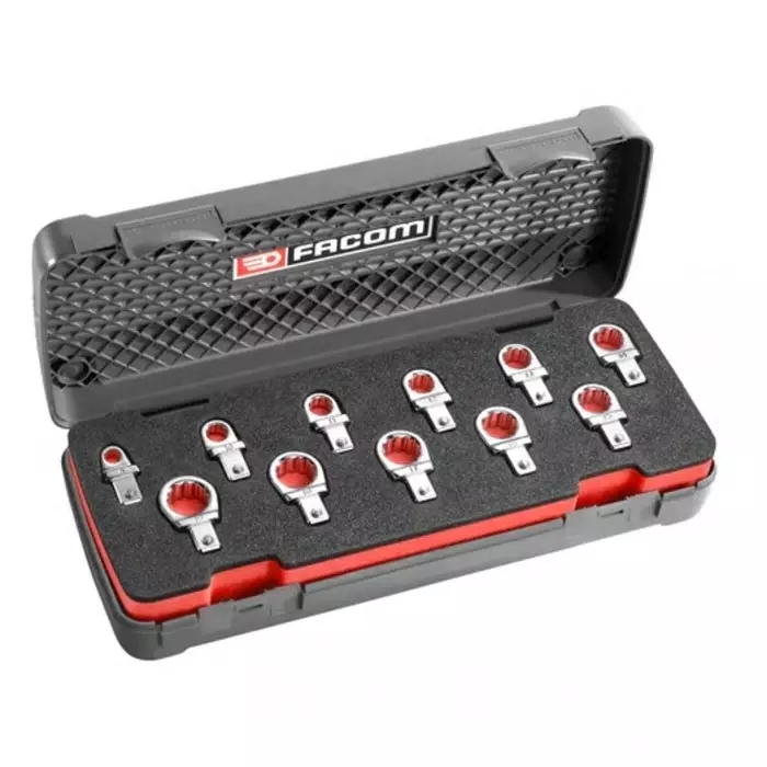 Facom 11-Piece Ring Spanner Set, 8 - 19 mm, 12.J11