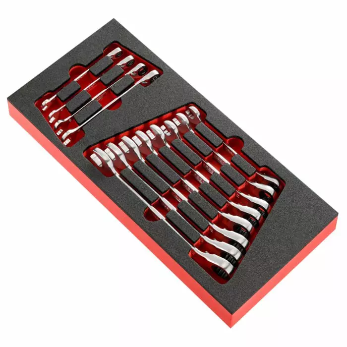 Facom MODM.467 Series 12-Piece Spanner Set, 8 - 19 mm, MODM.467BJ12PB