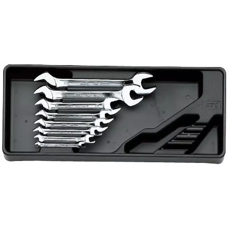 Ktc Open End Spanner Set 5.5x7 mm to 22x24 mm, TS208 (Pack of 8)