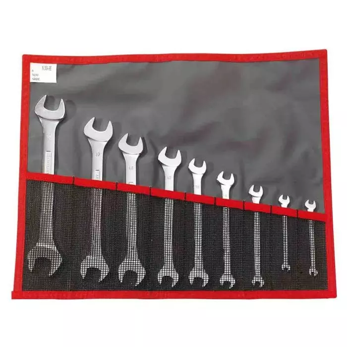 Facom 44.JE Series 9-Piece Spanner Set, 3.2 x 5.5 - 18 x 19 mm, 44.JE9T