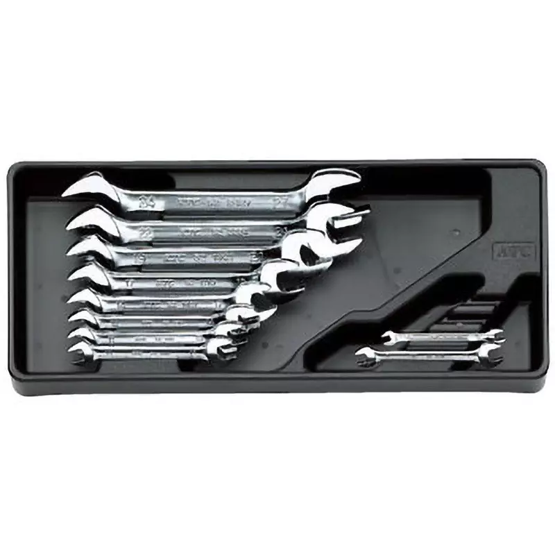 Ktc Open End Spanner Set 5.5x7 mm to 24x27 mm, TS210 (Pack of 10)