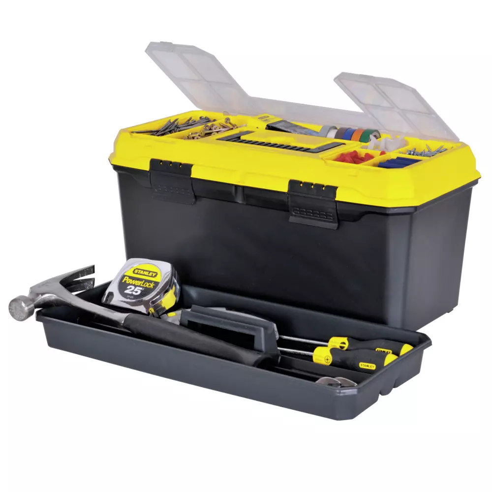 STANLEY 22" Inch Plastic Tool Box with Organizer 1-71-951 (510 x 258 x 260 mm)