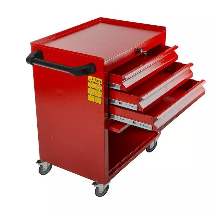 RS PRO 3 drawer Steel WheeledTool Chest, 830mm x 630mm x 450mm Model No 7531573 (Each 1 Kit)