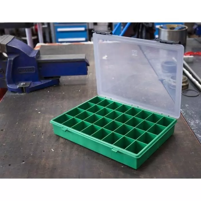 rs-pro-32-cell-green-pp-compartment-box-57mm-x-338mm-x-260mm-model-no-515603