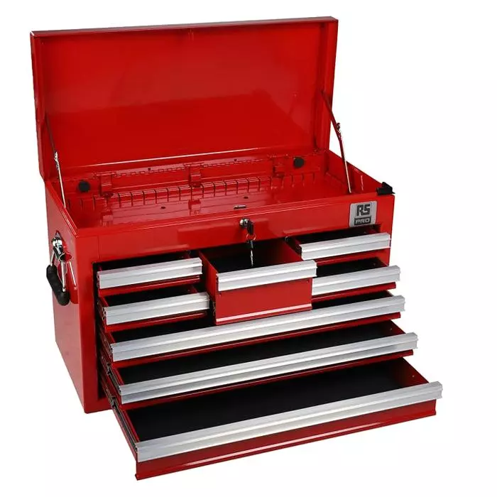 RS PRO 8 drawer SteelTool Chest, 427mm x 660mm x 307mm Model No 7732735