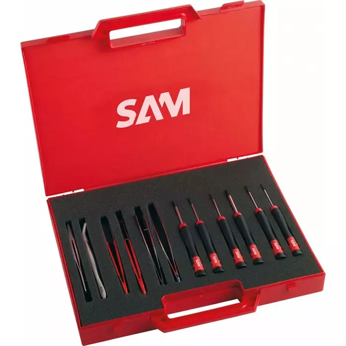 Sam Electronics Tool Kit 12 Piece with Box, 276-J12