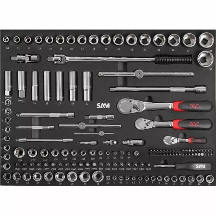 Sam Plumber Tool Kit 138 Piece with Modules, CP-138PM