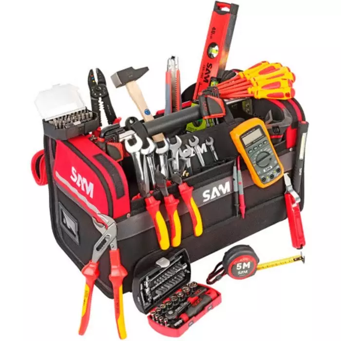 Sam Electrician Tool Kit 125 Piece with Box VDE Approved, CP-ELEC1