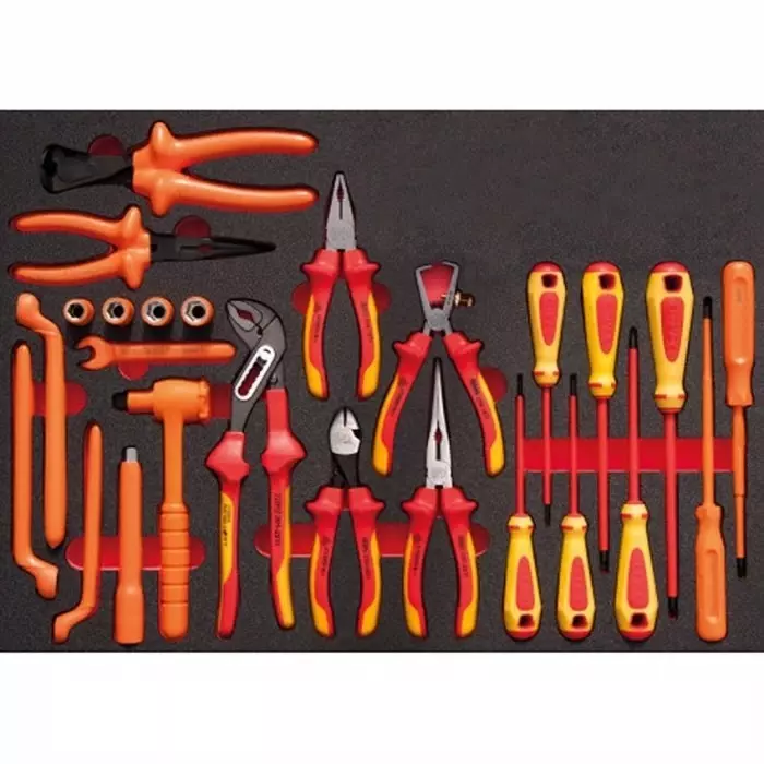 Sam Insulated Tool Box Kit 25 Piece with Modules VDE Approved, CP-1000V