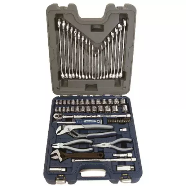 Blue-Point 71 Pcs General Service Set with Chrome Finish and Alloy Steel Body, BLPGSSCT71