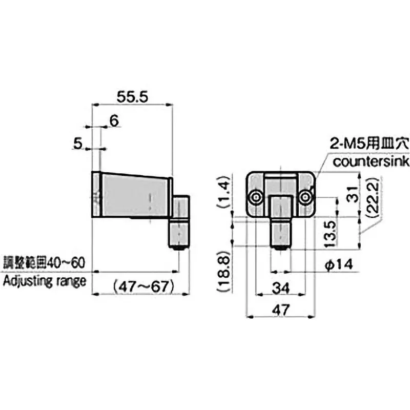TAKIGEN Stainless Steel Oven Handle Catch, FA-1682-S-1