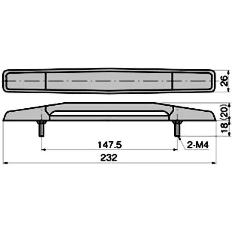 TAKIGEN Vinyl Chloride Resin Handle 100 g with Leaf Spring, AP-85-1