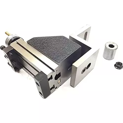 A.D INTERNATIONAL Z Type Angle Plate Cast Iron Body for Mini Vertical Milling Slide Mounted Direct Fit For Mini Lathes, K5-9SHP-8YN8