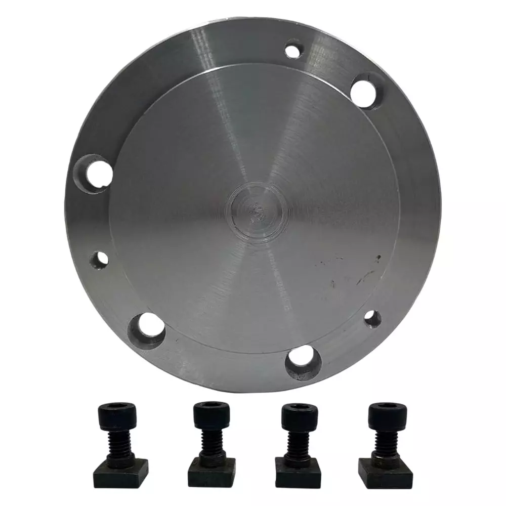 Assorts Back Plate Tool Steel & Alloy Steel 125 mm with Relevant 3xTnuts +Bolts for Rotary Tables