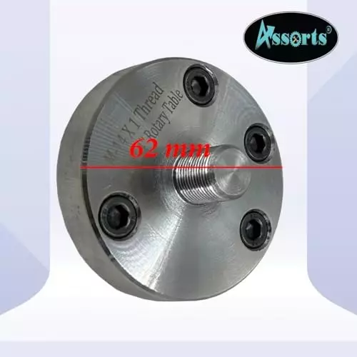 Assorts Back Plate Alloy Steel 65 mm 3 Jaw for 3 & 4 Inch Regular & Tilting Rotary Tables
