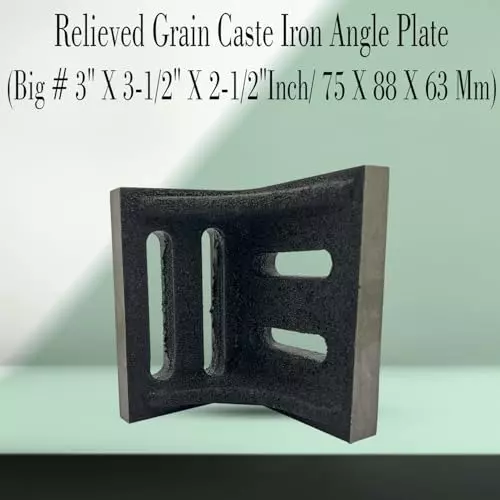 Assorts Slotted Webbed Angle Plate Cast Iron Big 75x55x55 mm