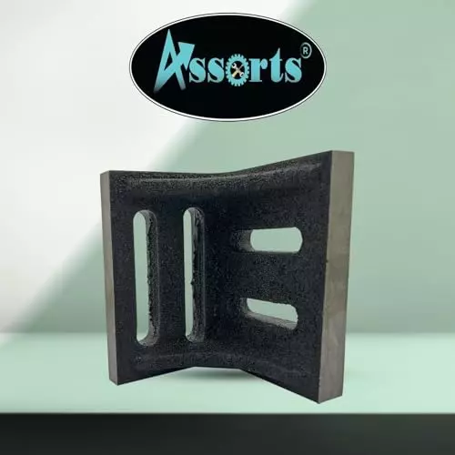 Assorts Slotted Webbed Angle Plate Cast Iron Big 75x55x55 mm