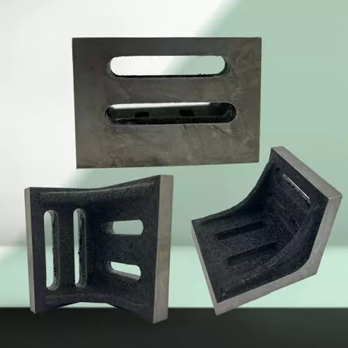 Assorts Slotted Webbed Angle Plate Cast Iron Big 75x55x55 mm