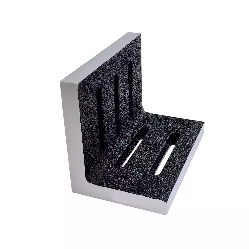 Buyohlic International Slotted Angle Plate Precision Ground Cast Iron Body Size 7 inch x 5.5 inch x 4.5 inch, HS-XRI5-WRNN