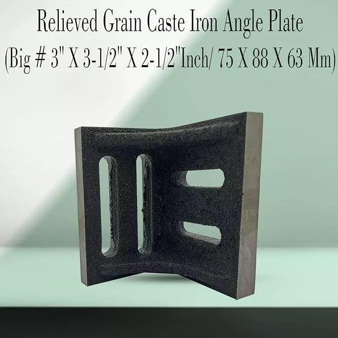 Assorts Slotted Webbed Angle Plate Cast Iron Big 75x88x63 mm