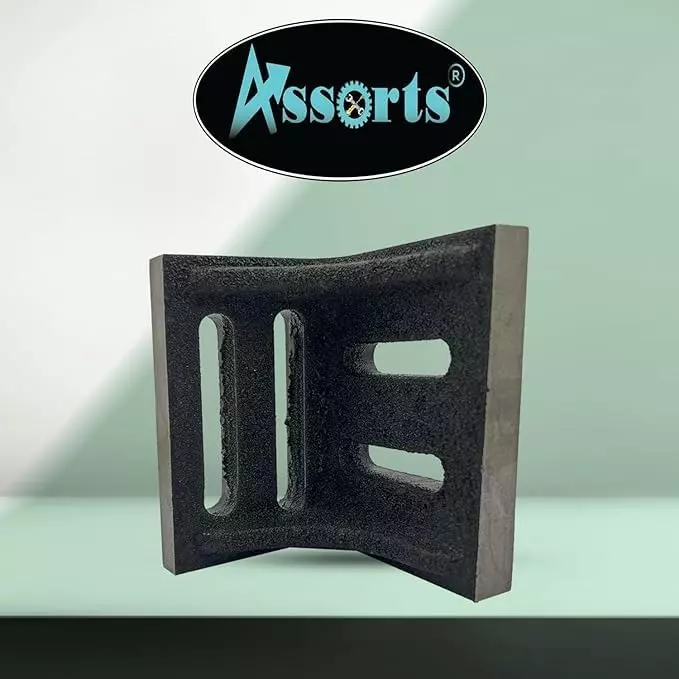 Assorts Slotted Webbed Angle Plate Cast Iron Big 75x88x63 mm