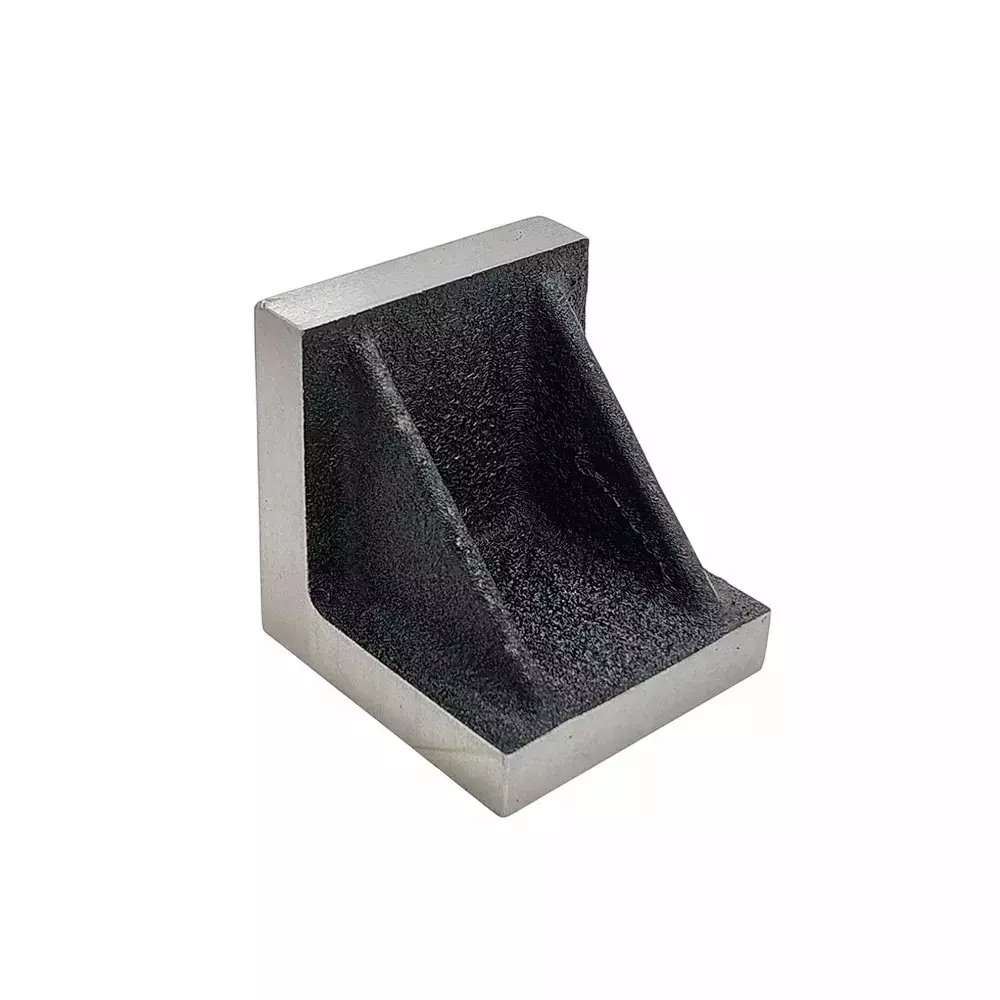 Buyohlic International Cast Iron Solid Webbed Angle Plate Ground Finish Size 3x3x3 inch for Clamping, Work Holding, L8-CNTJ-H80I