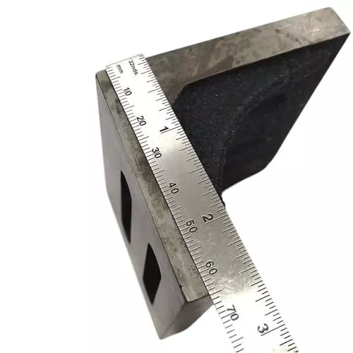 Buyohlic International Cast Iron Stress Relieved Slotted Webbed Angle Plate Size 2-1/8 inch x 3 inch x 2-1/8 inch (75 x 55 x 55 mm), VH-88T4-ZBY1