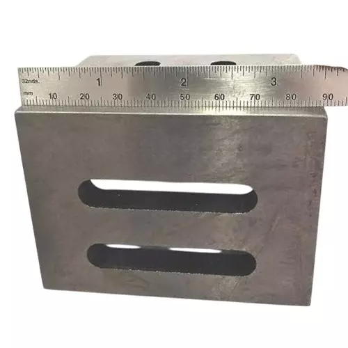 Buyohlic International Cast Iron Stress Relieved Slotted Webbed Angle Plate Size 2-1/8 inch x 3 inch x 2-1/8 inch (75 x 55 x 55 mm), VH-88T4-ZBY1