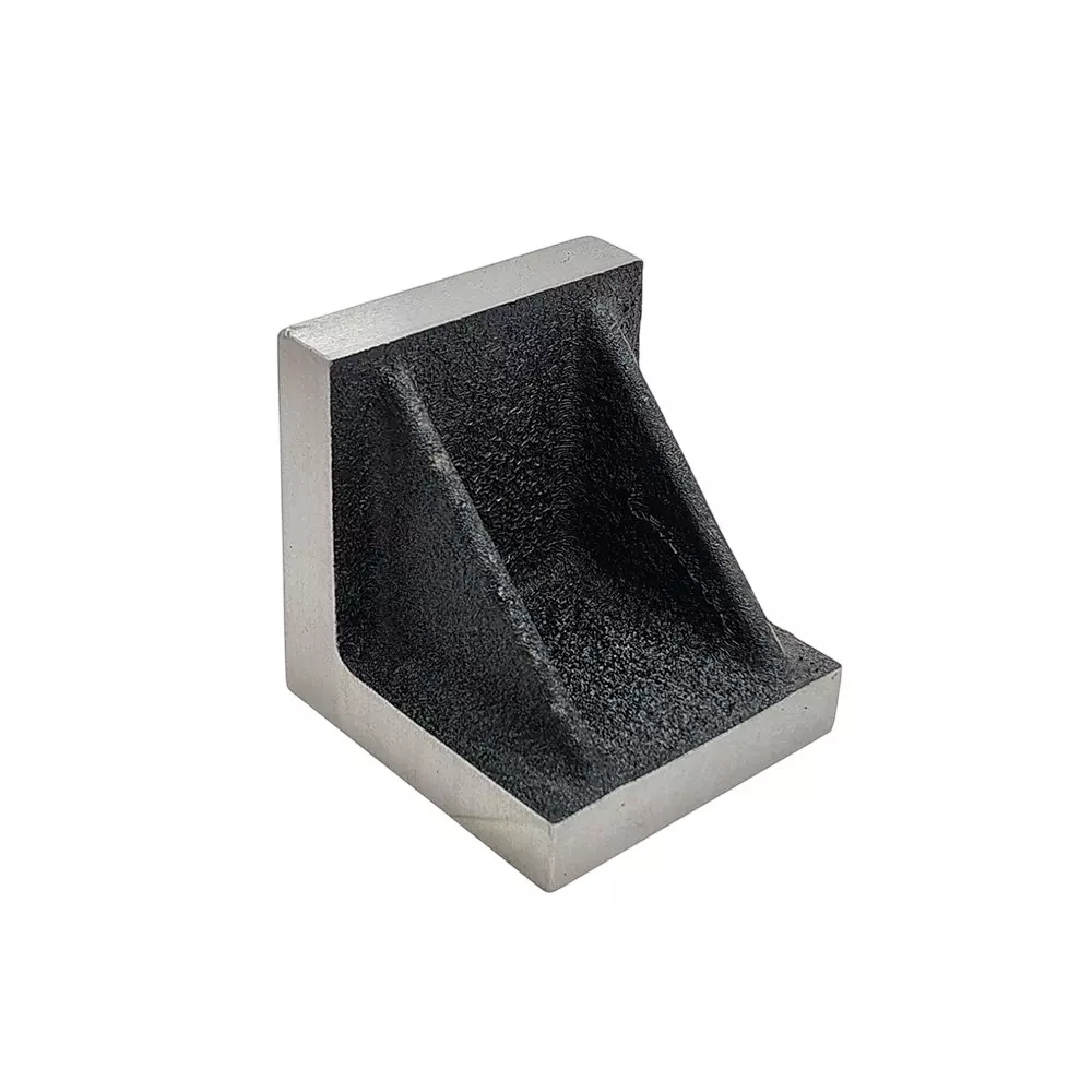 A.D INTERNATIONAL Cast Iron Solid Webbed Angle Plate Ground Finish Size 3x3x3 inch for Clamping, Work Holding, L8-CNTJ-H80I