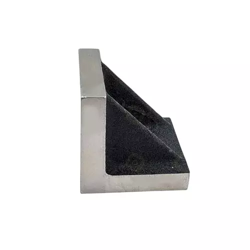 A.D INTERNATIONAL Cast Iron Solid Webbed Angle Plate Ground Finish Size 3x3x3 inch for Clamping, Work Holding, L8-CNTJ-H80I