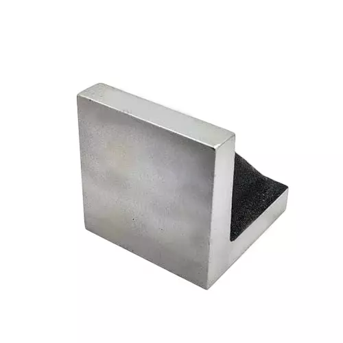 A.D INTERNATIONAL Cast Iron Solid Webbed Angle Plate Ground Finish Size 3x3x3 inch for Clamping, Work Holding, L8-CNTJ-H80I