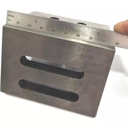 Assorts Slotted Webbed Angle Plate 75x55x55 mm Cast Iron (2-1/8x3x2-1/8 Inch)