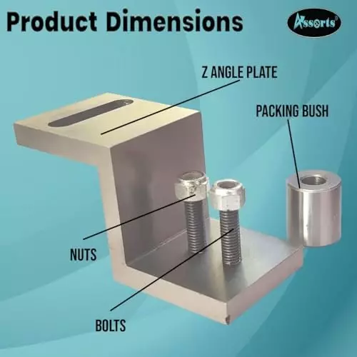 Assorts Z Type Angle Plate Cast Iron & Tool Steel for Mount Mini Vertical Milling Slide