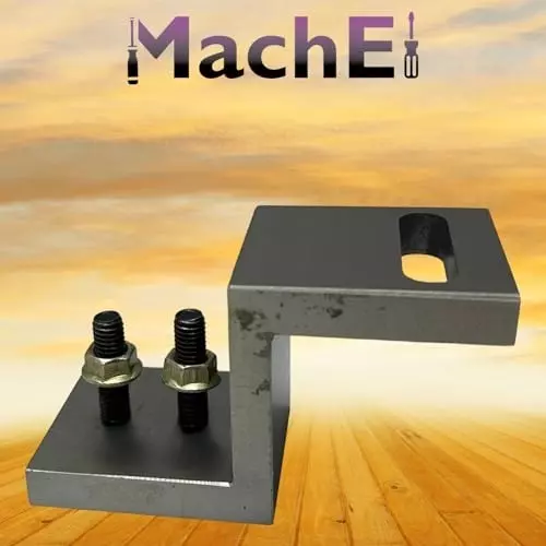 MachEl Z-Type Cast Iron Angle Plate for Mounting Mini Vertical Milling Slide on Mini Lathes