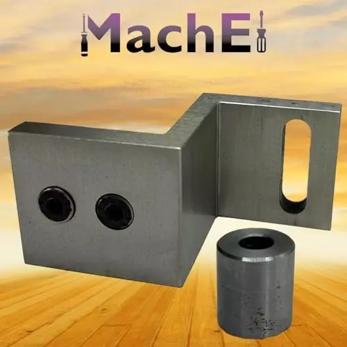 MachEl Z-Type Cast Iron Angle Plate for Mounting Mini Vertical Milling Slide on Mini Lathes