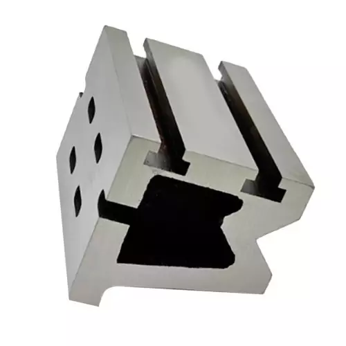 Buyohlic International Heavy Duty Cast Iron Vee Angle Plate Stress Relieved Slotted Size 6 inch x 6 inch x 8 inch (150 x 150 x 200 mm) for Workholding Clamping Milling Machine Tools, P7-30DZ-5WAZ