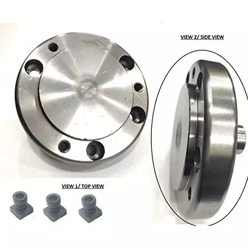 Assorts Back Plate Tool Steel & Alloy Steel 80 mm with Relevant 3xTnuts +Bolts for Rotary Tables