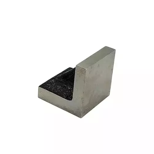 Buyohlic International Cast Iron Solid Webbed Angle Plate Ground Finish Size 2x2x2 inch for Clamping, Work Holding, Z4-0OBW-0DSZ