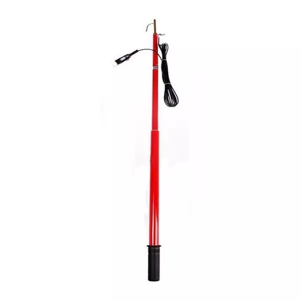 KUSAM-MECO Highly Insulated FRP Hook Type Telescopic Earth/Discharge Rod 6ft 10 Inch, KM-HKDR-132 KV