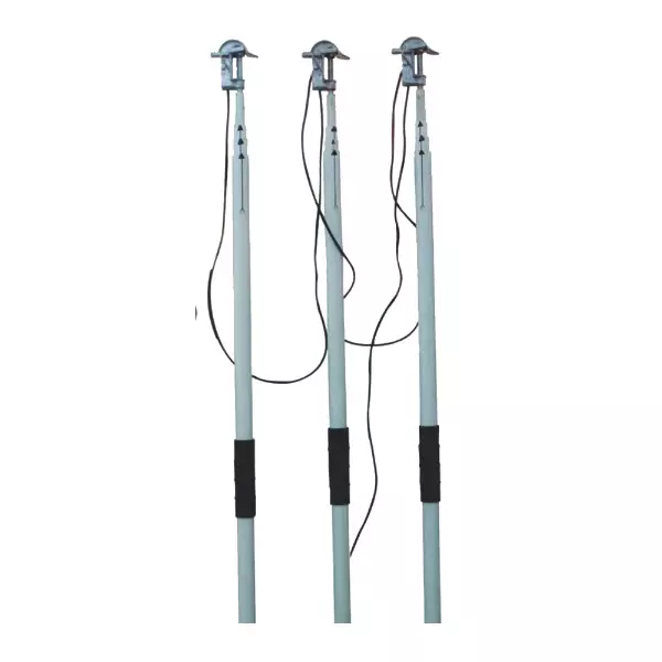 KUSAM-MECO 11-33KV Insulated FRP Telescopic Earth / Discharge Rod 6 sq mm