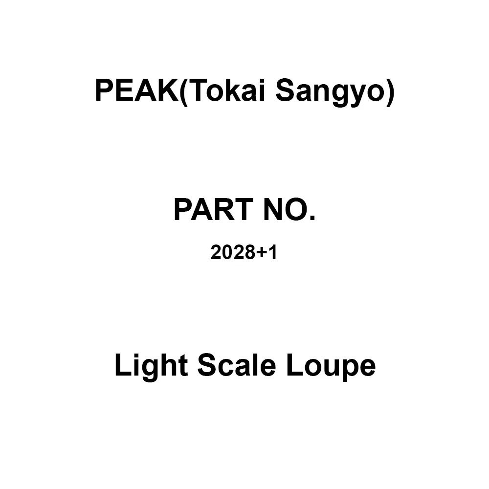 PEAK(Tokai Sangyo) Light Scale Loupe 10 Times Magnification, 2028+1