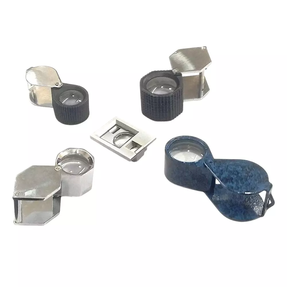 Assorts Magnifying Eye Glass 10X Multi-Color (Pack of 5)